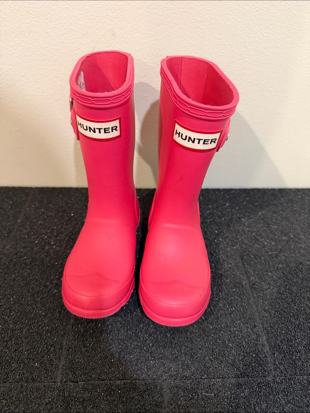 Hunter Kids' Pink Waterproof Rain Boots